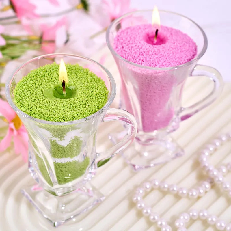 Colorful Sand Wax Candle Making Supplies 100g DIY Scented Candle Kit