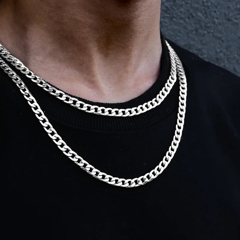 Classic Cuban Link Chain Necklace for Men and Women – Stylish Jewelry Gift