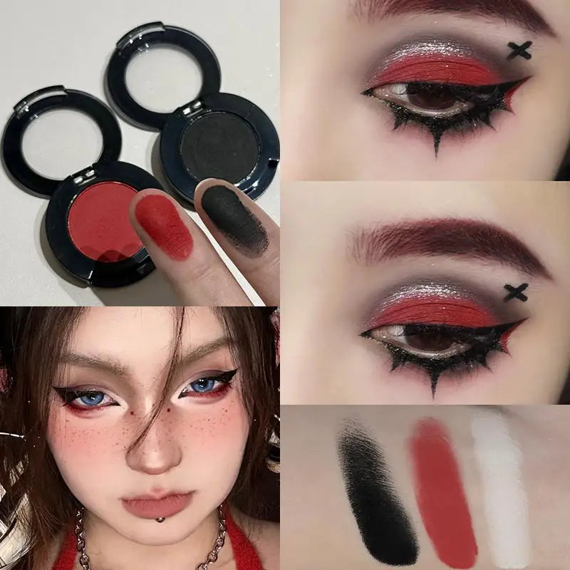 Colorful Eyeshadow Palette for Halloween & Party Makeup - Matte Shades