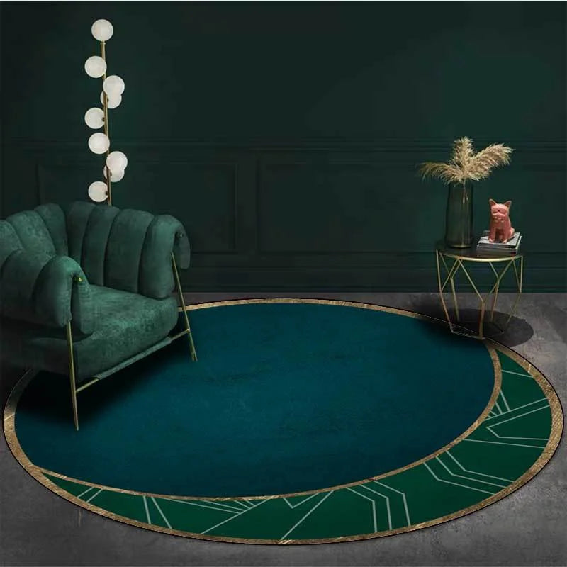 Luxury Round Area Rugs for Bedroom & Living Room - Soft, Water-Absorbent Carpets
