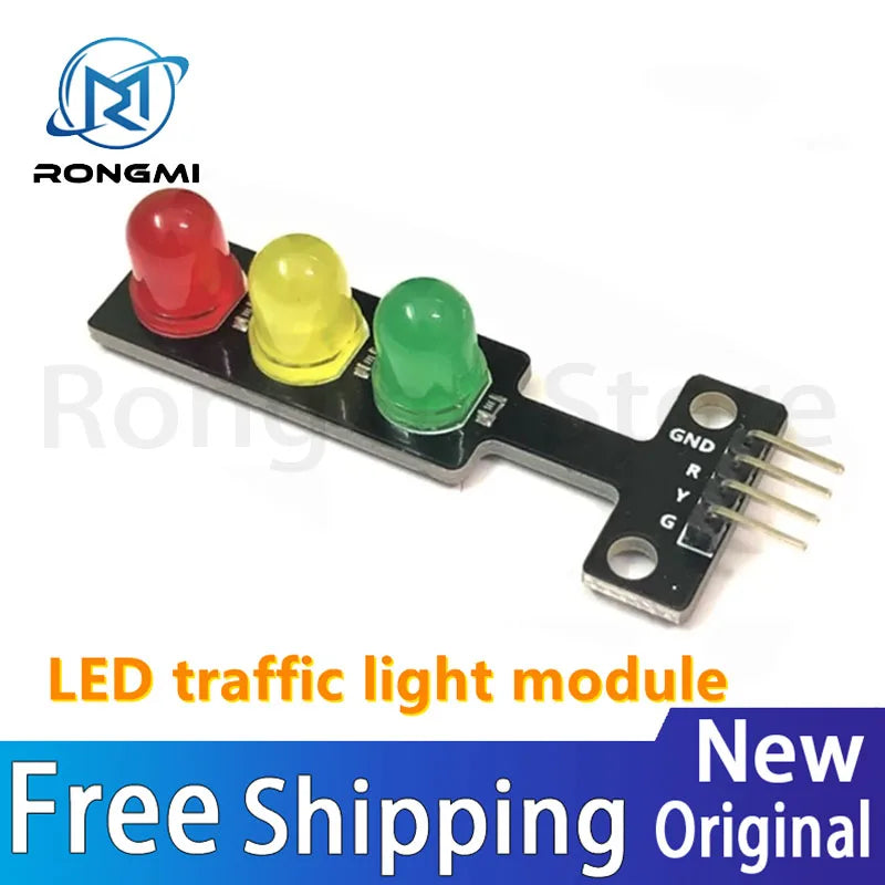 5V Traffic Light LED Display Module for Arduino - Red, Yellow, Green RGB Traffic Signal System