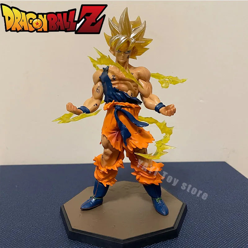 Dragon Ball Son Goku Super Saiyan Anime Action Figure 16cm Collectible Model Gift for Kids