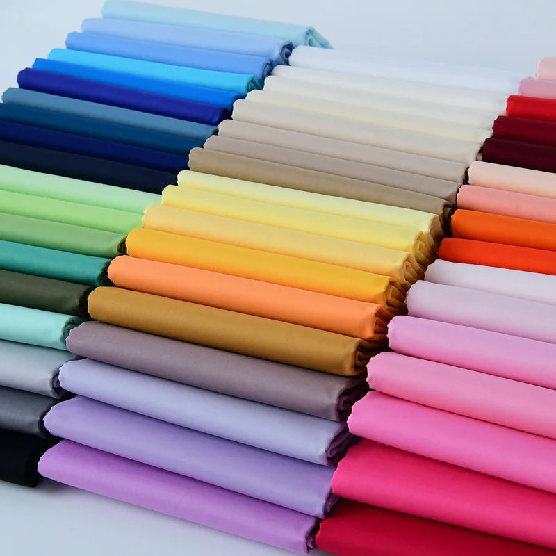 Cotton Fabric Solid Color Cloth for Sewing and DIY Clothing Projects