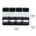 Stackable Spice Organizer Set with Airtight Lids - Space-Saving Kitchen Jars