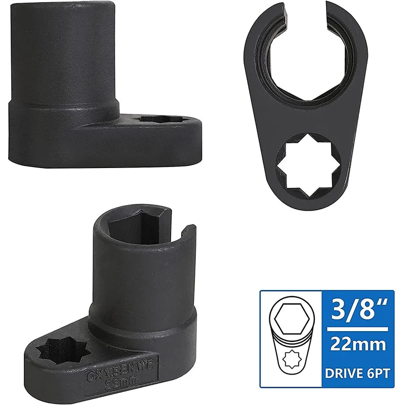 Automotive Oxygen Sensor Wrench Kit - Thread Chaser & Removal Tools