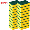 30/5pcs Reusable Double-Sided Kitchen Cleaning Sponges Wipes for Pots & Dishes