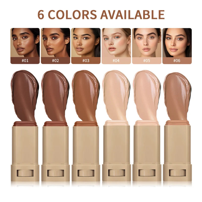 Waterproof Skin Tint Stick Serum Foundation Nourishing Face Contour Balm