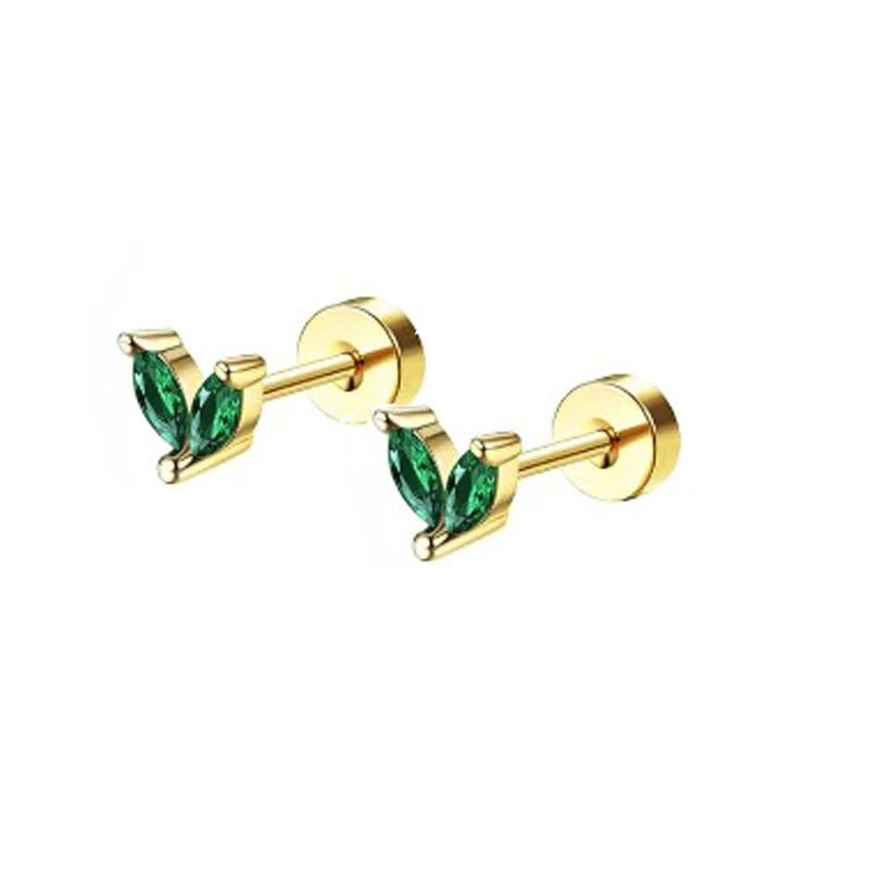 Hypoallergenic Stainless Steel Stud Earrings for Women - Dainty CZ Cartilage Helix Jewelry Set