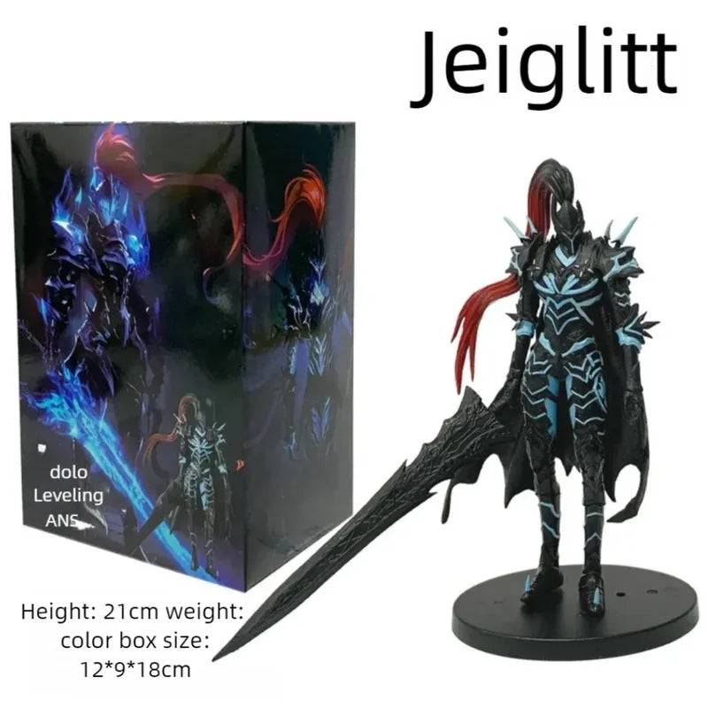 Anime Levelings Action Figure Sung Jinwoo PVC Collectible Toy 21cm - Multiple Colors