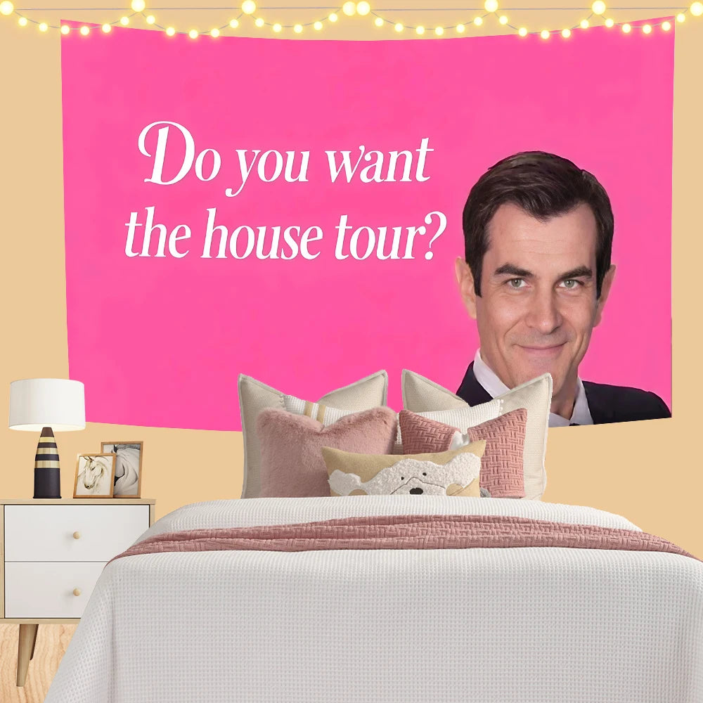 Funny Wall Hanging Flag - Phil Dunphy Room Decor Tapestry with Multiple Sizes