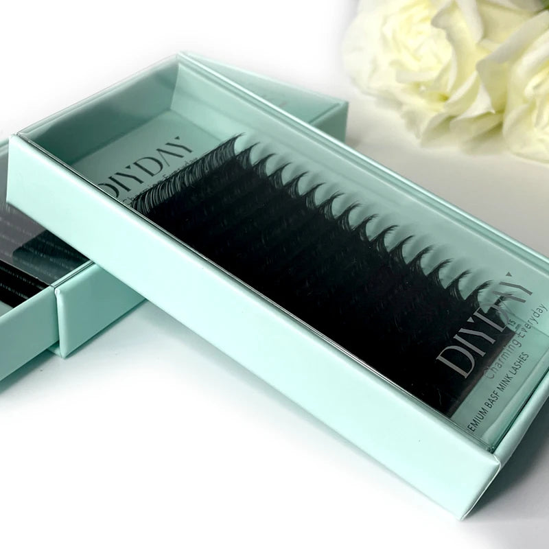 Wholesale 10-Tray Eyelash Extension Kit with Natural Soft Mink Lashes - Multiple Variants