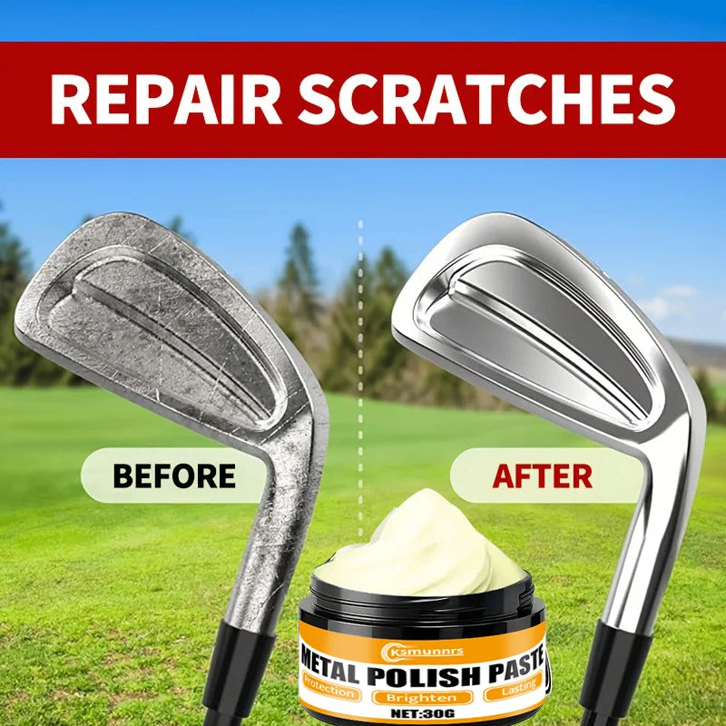 Professional Golf Club Polishing Wax - Scratch & Oxidation Remover, Mirror Finish, Anti-Aging 30G