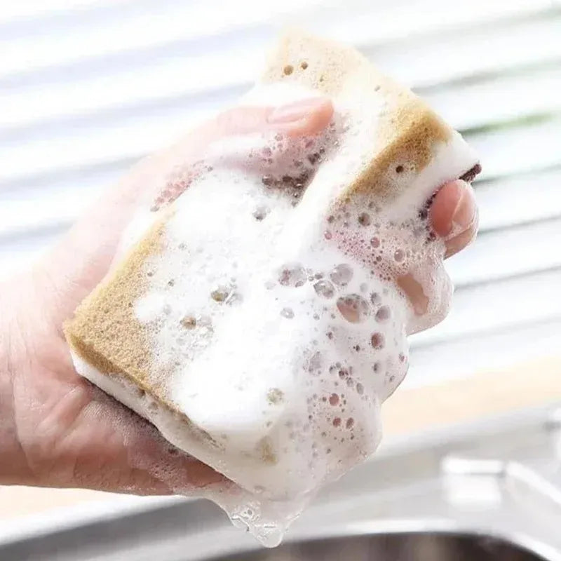 Multi-Layer Dishwashing Sponge Set - 30/5Pcs Thickened Sandy Fiber Kitchen Scrub Pads