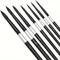 7Pcs Squirrel Hair Watercolor Brush Set - Round Pointed Tips for Artists