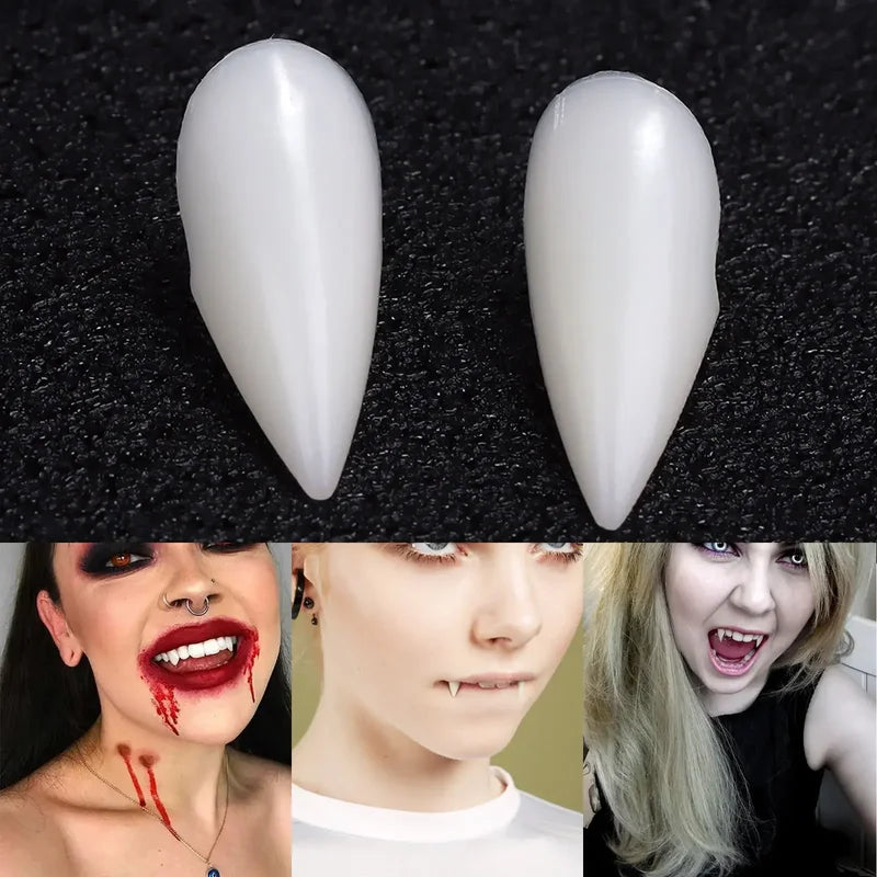 Halloween Vampire Teeth Fangs Prop Set - DIY Costume Cosplay Party Decorations