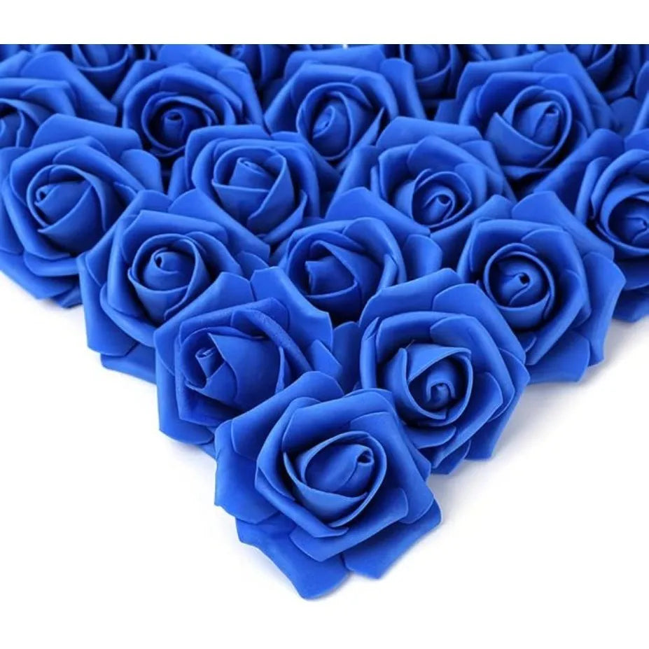 50Pcs Artificial Foam Rose Flowers for Wedding Home Decor Party Bouquets