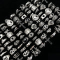 Vintage Punk Skull Eye Ring Set for Women Men - Mixed Style Jewelry Party Gift