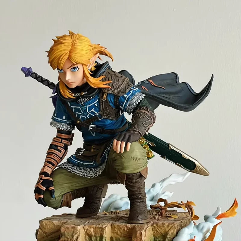 Anime Link Action Figure with Treasure Box - 12cm PVC Collectible Toy