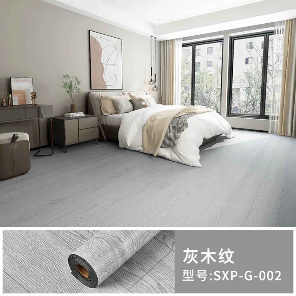 DIY Self-Adhesive Vinyl Flooring Roll Waterproof PVC Film Peel & Stick Home Decor
