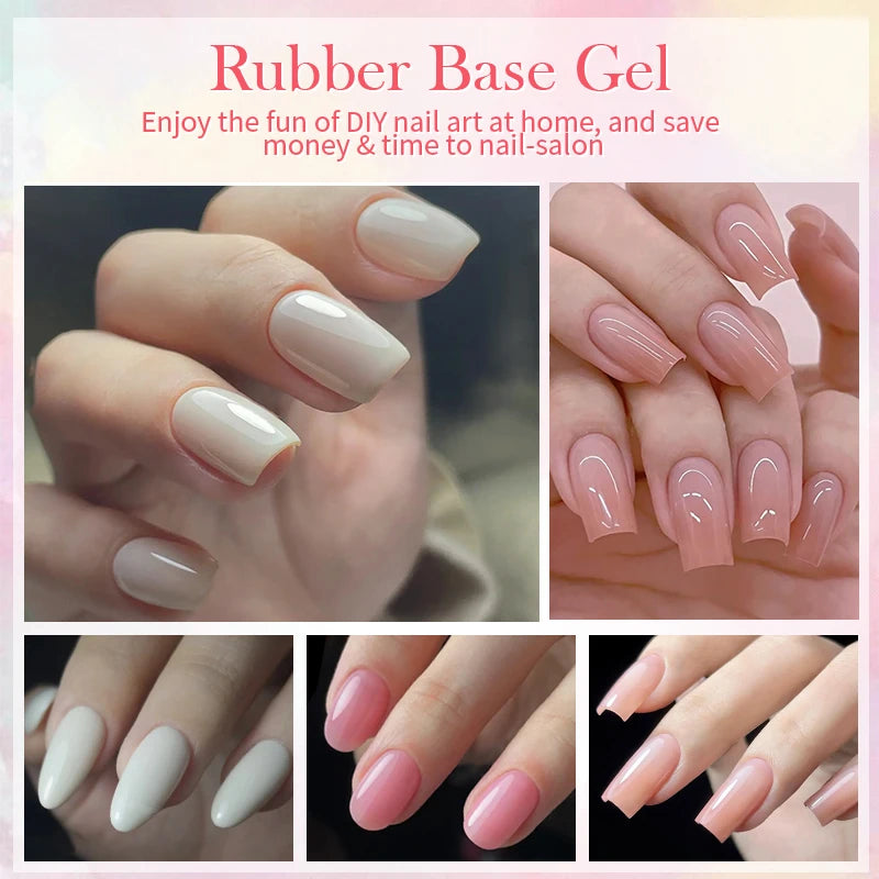 250g Nude Pink Rubber Base Gel Nail Polish - Semi-Permanent UV LED Soak Off