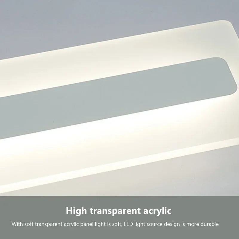 Ultra-Thin LED Ceiling Light Fixture for Living Dining Bedroom & Hallway