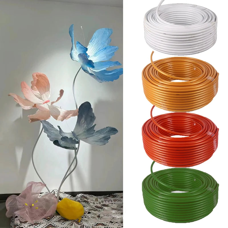 5M PVC Aluminum Plastic Molding Pipe Roll for DIY Party Decorations