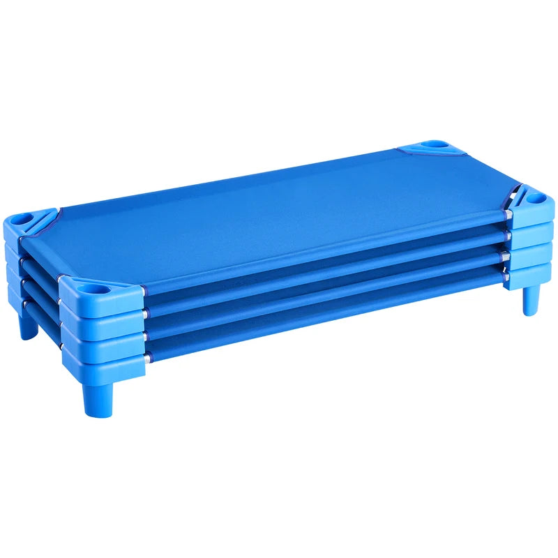 Stackable Toddler Nap Cots Pack of 4/6 Portable Kids Bed for Preschool & Daycare