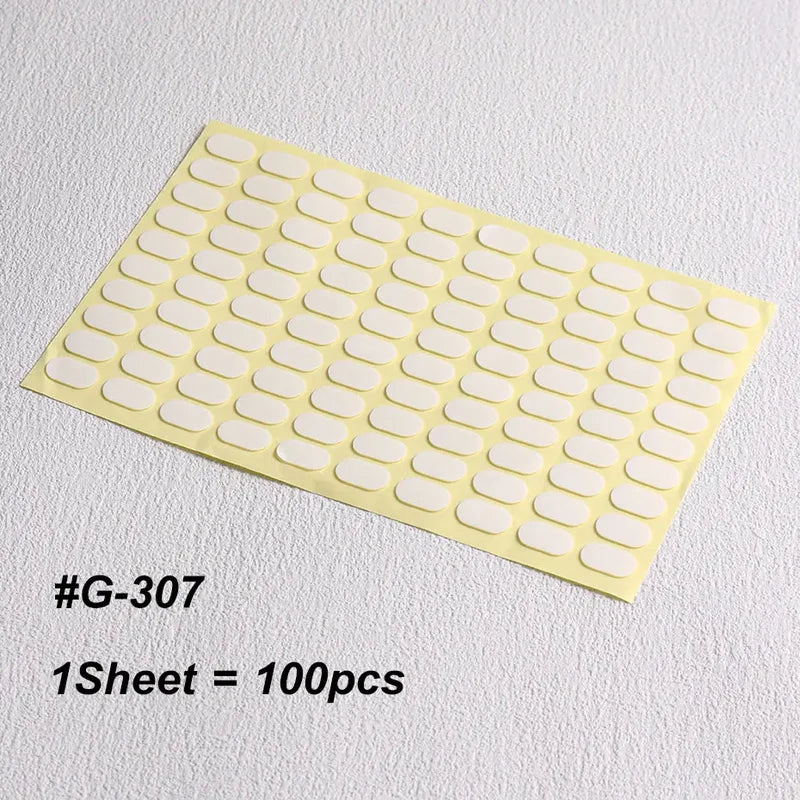 Double-Sided Nail Art Adhesive Tape - Ultra-Thin Jelly Glue for False Nails