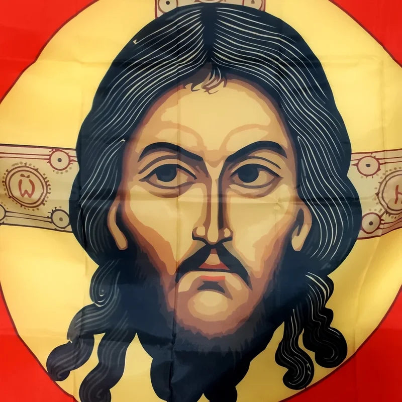 Religious Jesus Flag Banner Outdoor Indoor Decor 90x150cm Polyester Faith Flag