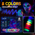 8-Color Luminous Acrylic Art Markers for Painting & Drawing - Halloween DIY