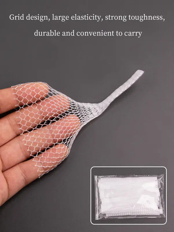 50PCS Makeup Brush Protective Mesh Set - Flower Rose Gauze Cover