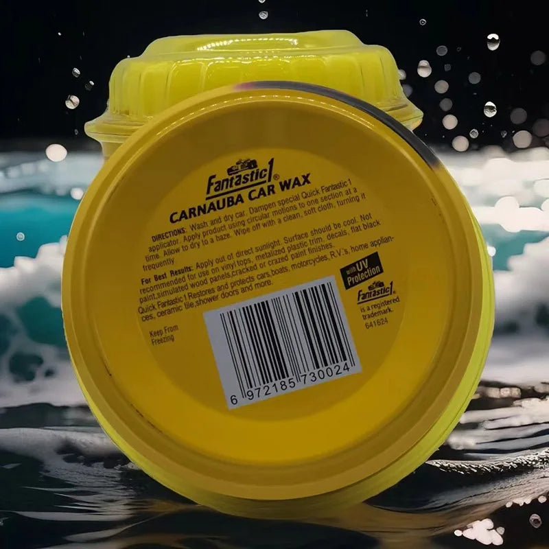 High-Gloss Carnauba Paste Wax for Auto Detailing & Scratch Removal