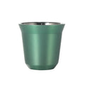 Stainless Steel Double-Layer Coffee Cup 80ml Vacuum Water Mug - Multiple Colors