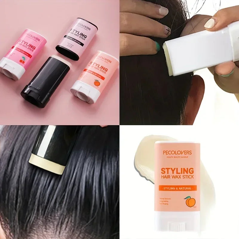 Fruit Flavour Hair Wax Stick - Long-Lasting, Non-Greasy Styling, Refreshing Shine