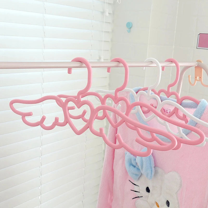 Pink Space Saving Clothes Hangers Set - Non-Slip Durable Wardrobe Organizer