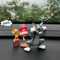 Kawaii Tom Jerry Cartoon Car Dashboard Ornament Mini Figure Decor Gift