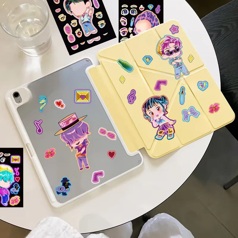 Kids Face Puzzle Stickers Set - 8 Fun DIY Face Decals for Kids' Education & Party Decorations