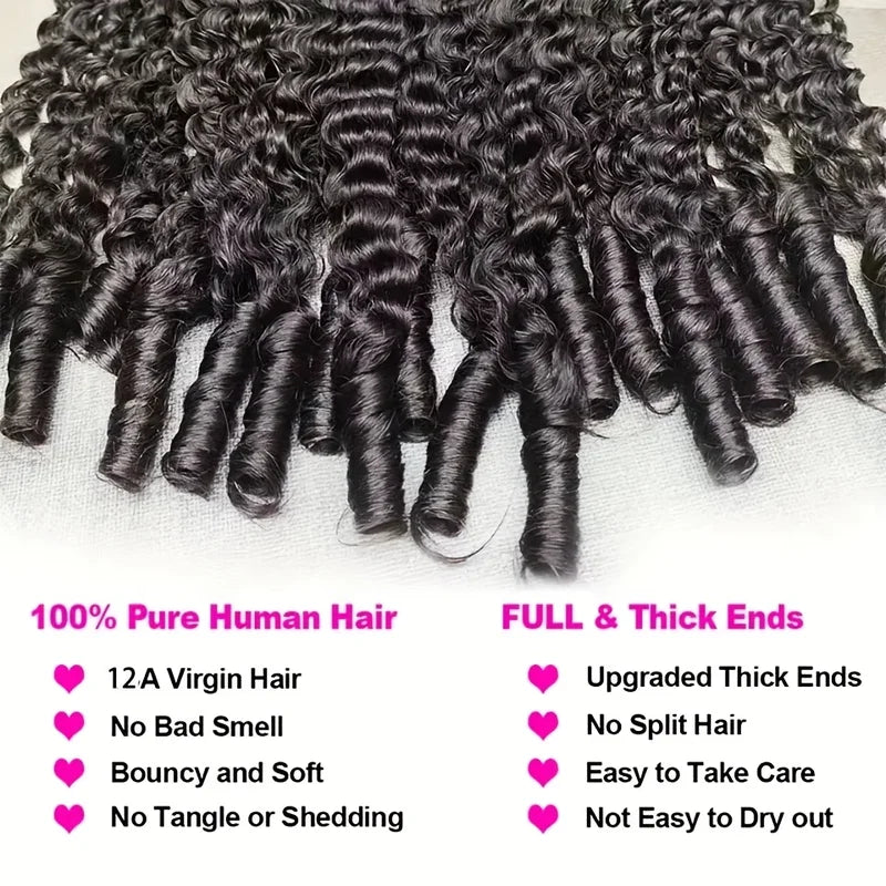 30 Inch Burmese Curly Human Hair Extensions - Brazilian Virgin Remy Hair Bundles