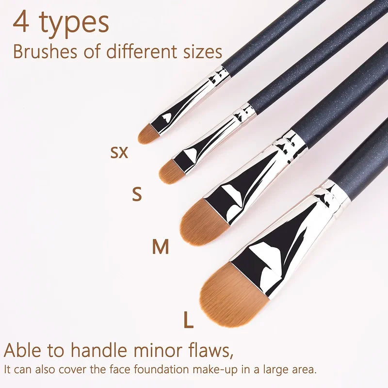 Ultra-Thin Foundation Concealer Makeup Brush - Liquid & Cream Tool