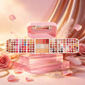 Portable Makeup Palette with Mirror - Travel Cosmetic Set for Women