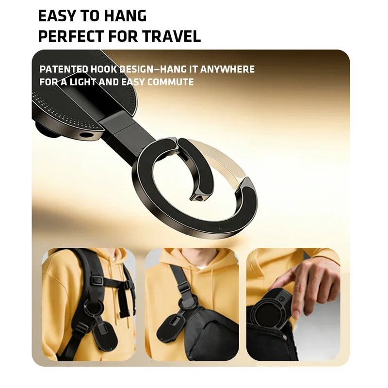Universal Magnetic Suction Cup Phone Mount - 360° Rotation, Foldable Desktop & Wall Clamp