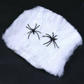 Halloween Elastic Spider Web with Spider Horror Yard Decor - Faux Props for Haunted House