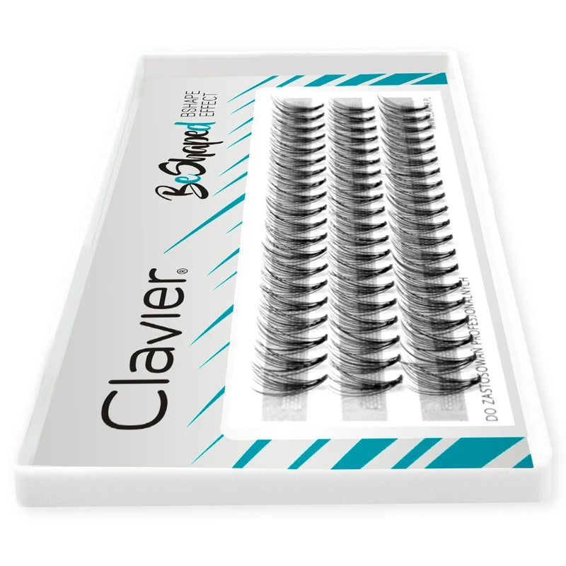 False Eyelash Set with Natural Tuft Silk Clusters - 10 Boxes, Custom Colors