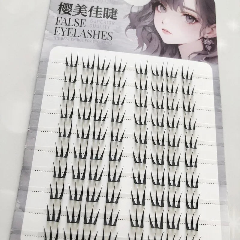 False Eyelash Clusters Natural Lightweight Makeup Eyelash Extensions