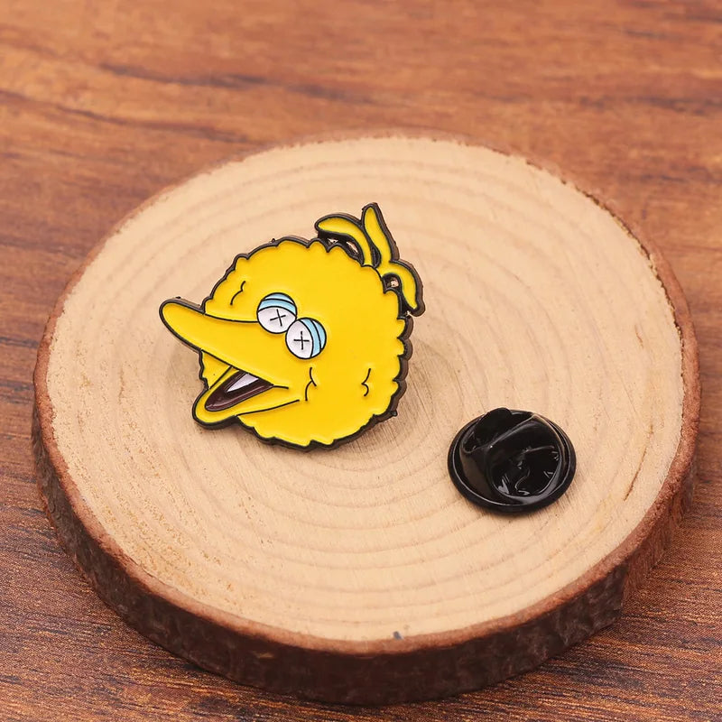 5Pcs Cartoon Animal Enamel Brooch Set Cute Jewelry Lapel Pins for Clothing