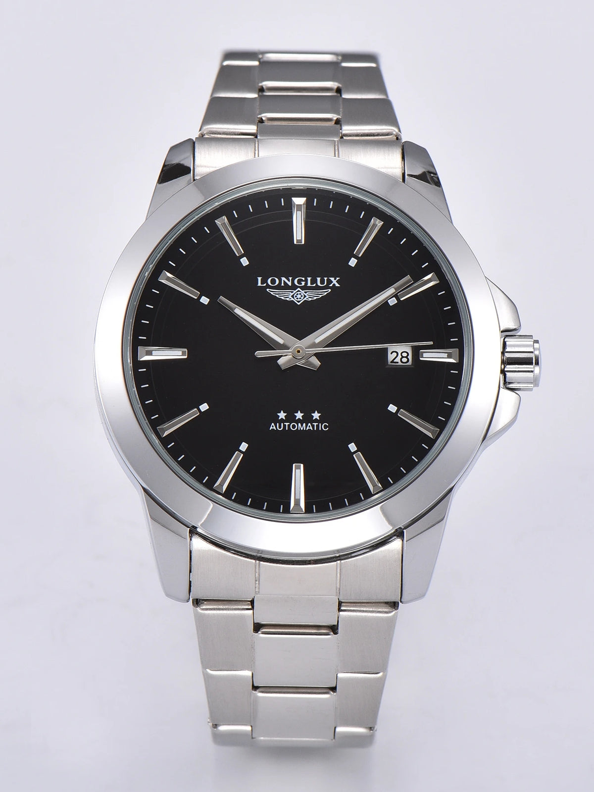 Men's Mechanical Automatic Watch Waterproof Stainless Steel Luminous Minimalist Gift