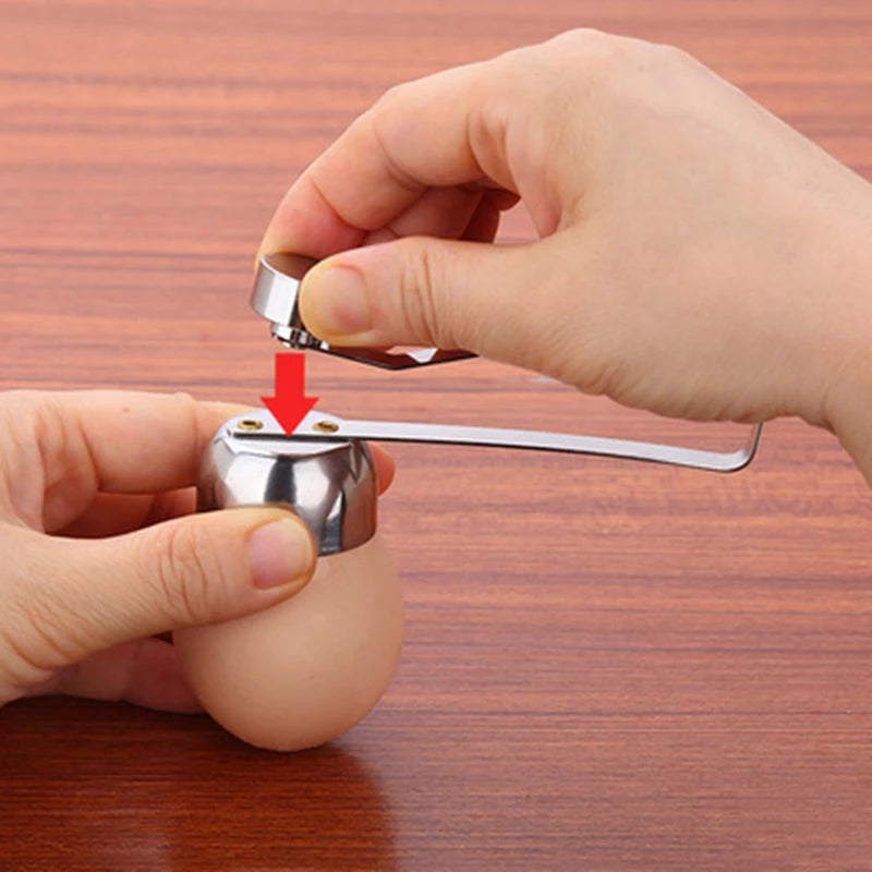 Stainless Steel Egg Topper Cutter Egg Scissors for Boiled & Raw Eggs Kitchen Tool