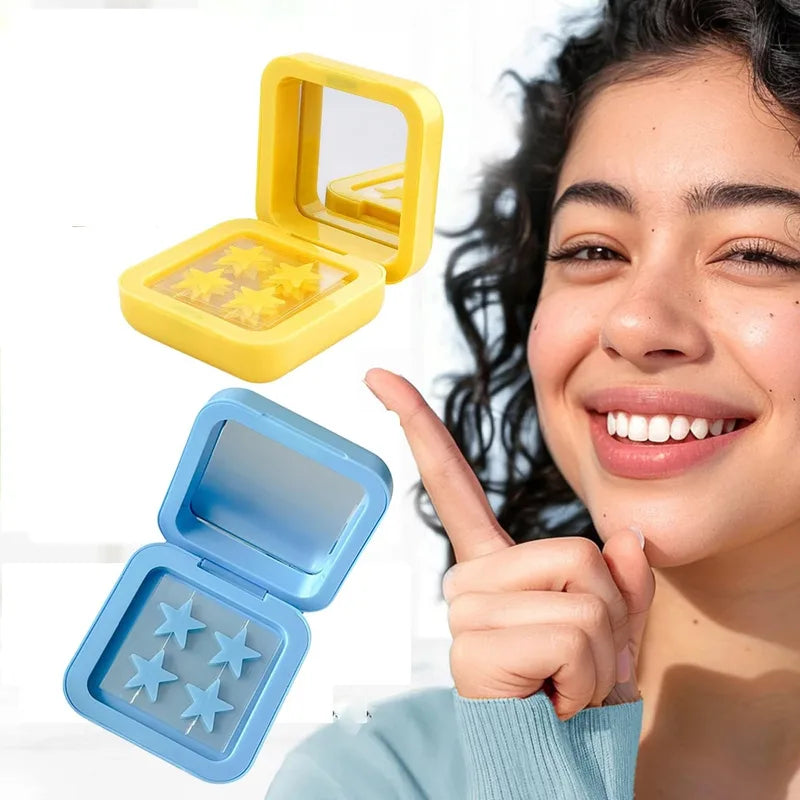 Yellow Acne Patch Fade Repair Stickers with Mirror Box - Invisible Conaler Tool