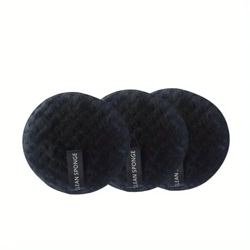 Reusable Face Washing Sponge Set - Ultra-Absorbent Makeup Remover Puffs