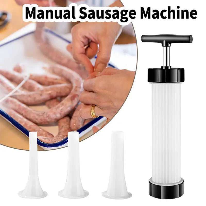 Portable Manual Sausage Maker - Homemade Sausage Stuffing Machine Kitchen Tool